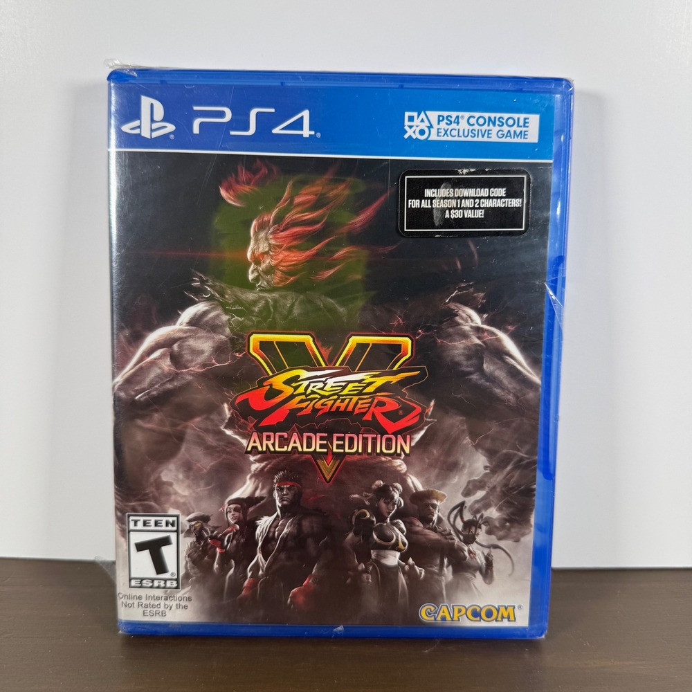 Capcom Street Fighter V Arcade Edition Video Game PS4 DLC Included New Sealed
